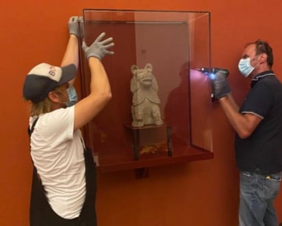 La valiosa colección arqueológica fue trasladada del Museo Linden, en la ciudad alemana de Stuttgart, donde concluyó el pasado 16 de agosto y donde fue admirada por más de 60 mil visitantes. El Weltmuseum Wien es la segunda parada de esta muestra internacional por Europa. (Especial)