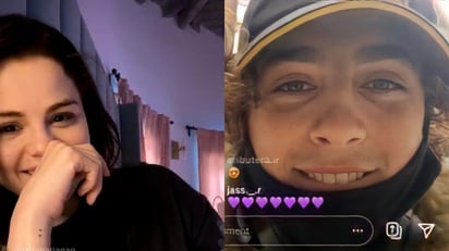 Selena Gomez y Timothée Chalamet tuvieron una charla mediante Instagram Live este sábado con la intención de alentar a sus seguidores a que voten en Estados Unidos, pues el país se encuentra en proceso electoral. (ESPECIAL)  