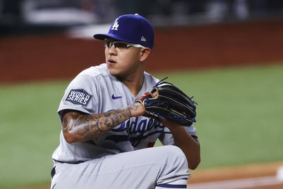 Julio Urías es uno de los protagonistas de Los Ángeles en esta Serie Mundial y se ha convertido en uno de los consentidos de la afición de los Dodgers, pero no forma parte entre los mejores 10 pagados. (ARCHIVO)