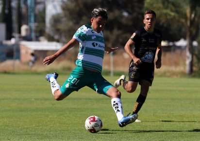 En partido con lluvia de goles, la filial Sub-20 del León se impuso este lunes 4-3 a Santos Laguna, en el cierre de la fecha 16 del torneo Guardianes 2020. (CORTESÍA)