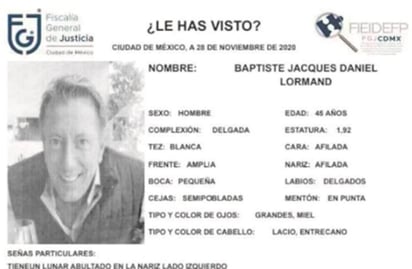 El titular de la Secretaría de Seguridad Ciudadana, Omar García Harfuch, señaló que en el caso del homicidio del empresario francés no hay indicios de que se trate de un secuestro, ni extorsión, ni cobro de piso. (ESPECIAL)