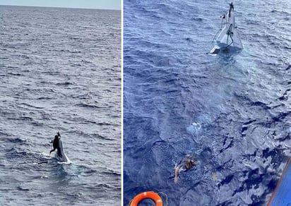 Una falla mecánica dejó al bote varado y luego una ráfaga de agua lo hundió. (INTERNET)