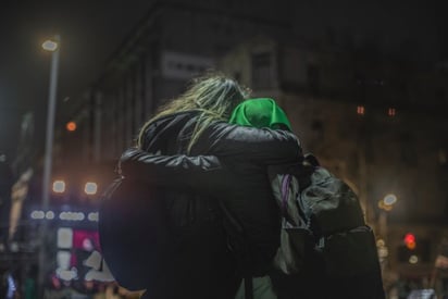 Las manifestantes fueron menos que en 2018. (ARCHIVO) 