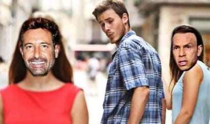 Gabriel Soto se convirtió en blanco de memes tras la filtración del video (CAPTURA) 