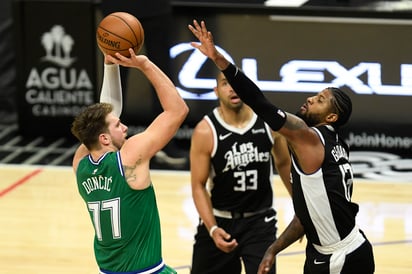 Doncic metió 24 puntos, en la paliza de 'Mavs' 124-173 ante Clippers. (AP)