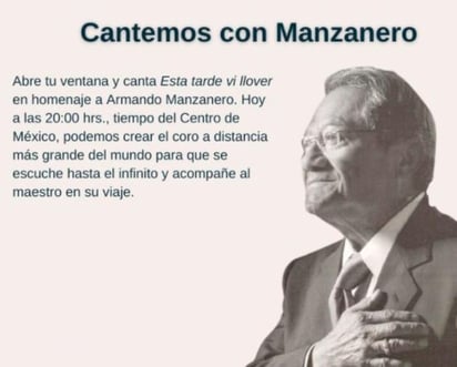 Este lunes 28 de diciembre murió uno de los intérpretes, músicos y compositores más importantes del país, el yucateco Armando Manzanero a los 85 años de edad a consecuencia del COVID-19. (Especial) 