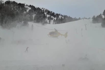 Se salvó gracias a la nieve. (INTERNET)