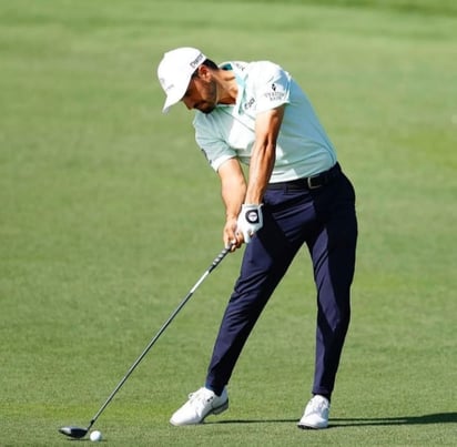 Abraham Ancer saldrá hoy del Tee 1 para jugar junto al australiano Cameron Smith en la segunda ronda del torneo. (@Abraham_Ancer)