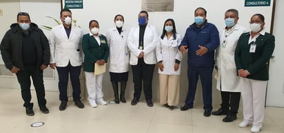 En las instalaciones del Hospital Rural número 79 del IMSS Bienestar Matamoros se llevó a cabo la develación de una placa, por la condecoración Miguel Hidalgo grado otorgado por el Gobierno Federal a la institución y su personal por su trabajo desempeñado por la contingencia sanitaria del COVID-19. (MARY VÁZQUEZ)