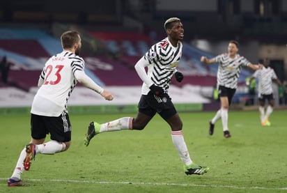 Paul Pogba marcó el único tanto del partido, en la victoria como visitante del Manchester United sobre el Burnley. (AP)