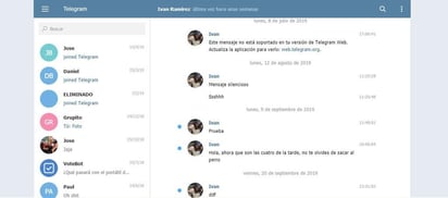 Telegram es una firma de origen ruso con funciones similares a WhatsApp propiedad de Facebook. (ARCHIVO) 