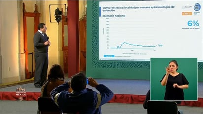  Las autoridades federales de Salud ofrecieron la conferencia de prensa diaria para informar a la población sobre la pandemia de la enfermedad COVID-19, causada por el coronavirus SARS-CoV-2, en México. (ESPECIAL)