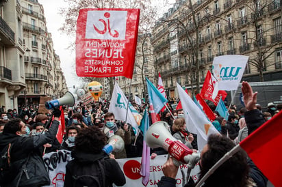 El tema común en las protestas era el problema económico. (EFE) 