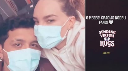 Muchos besos, abrazos y momentos de amor son lo que Belinda y Christian Nodal han compartido a lo largo de seis meses, la pareja celebró en sus redes sociales medio año como novios, y agradecieron a sus fans por ser cómplices de esta historia. (ESPECIAL)