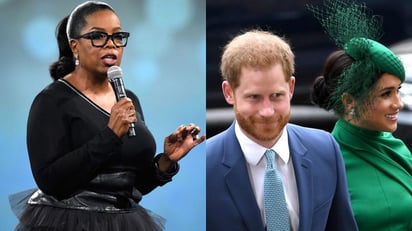 El príncipe Enrique y la duquesa Meghan conversarán con Oprah Winfrey en su primera entrevista televisiva prominente desde que renunciaron a sus deberes reales y compraron una casa el año pasado en Estados Unidos.  (ESPECIAL) 