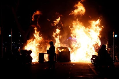 Protesta. En contra del arresto del rapero español, acusado de enaltecimiento del terrorismo.