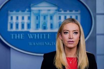 La última portavoz de la Casa Blanca bajo el mandato del expresidente estadounidense Donald Trump, Kayleigh McEnany, se sumará próximamente al elenco de comentaristas de la cadena de televisión Fox News, la más seguida por los conservadores en Estados Unidos. (ARCHIVO) 