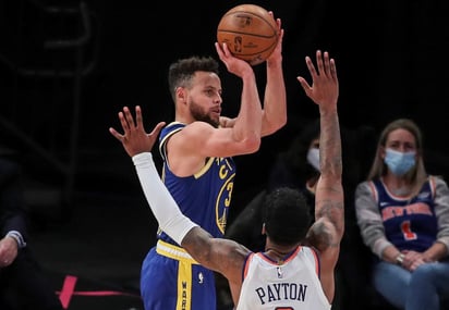 El estelar Stephen Curry estará en el concurso de tiros de tres puntos. (AP)