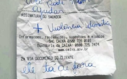 Por medio de un boleto de turno, la mujer escribió lo que le ocurría con su pareja (ESPECIAL) 