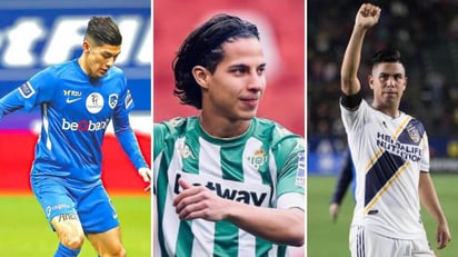 Diego Lainez, Santiago Naveda, Santiago Giménez, Gerardo Arteaga y Efraín Álvarez son algunos de los nombres que no pasaron el corte para la Selección Mexicana que competirá en el Preolímpico de Guadalajara. (ESPECIAL)
