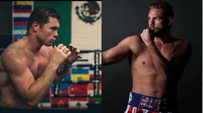 Saúl “Canelo” Álvarez anunció la sede de su próxima pelea ante británico Billy Joe Saunders. (ESPECIAL)
