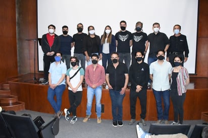 Creadores. Tres equipos de cineastas coahuilenses se dieron cita ayer en el auditorio del Museo Arocena de Torreón.