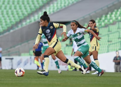 Con la obligación de ganar, las de Coapa se lanzaron al frente y al 62’ volvieron a irse arriba en el marcador. (ESPECIAL)