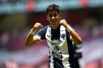 Maxi Meza celebra tras marcar el segundo gol del Monterrey. (EFE)