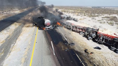 Se trata de un tractocamión articulado con dos tanques cargados con 66 mil litros de diésel.
(EL SIGLO DE TORREÓN)