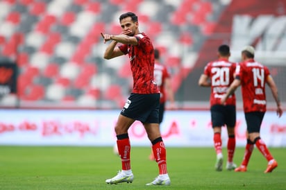 Raúl López marcó el segundo tanto del Toluca, en la victoria 3-1 sobre las Águilas del América. (CORTESÍA TOLUCA)