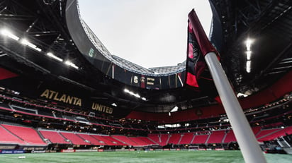 El delantero polaco Kacper Przybylko consiguió un doblete que permitió al Philadelphia Union golear a domicilio por 03 al Atlanta United en el partido de ida de los cuartos de final de la Liga de Campeones de la Concacaf. (@ATLUTD)