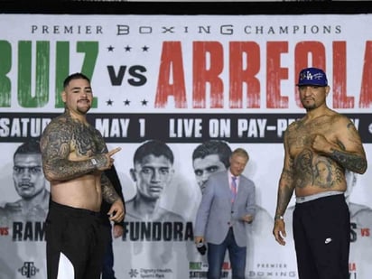 Después de caer en 2019 con Anthony Joshua, Andy Ruiz (i) reaparece para enfrentarse al veterano Chris Arreola.