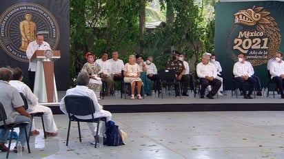 Los presidentes de México, Andrés Manuel López Obrador, y de Guatemala, Alejandro Giammattei, se encontraron este lunes en la península de Yucatán para un evento histórico en el que el Estado mexicano pidió disculpas al pueblo maya por los agravios sufridos desde la conquista española hasta nuestros días. (ESPECIAL)