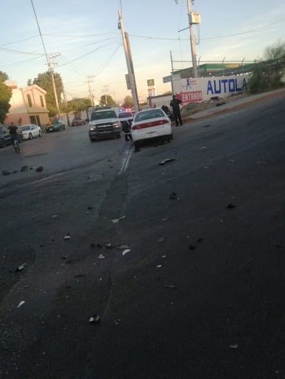 La aparatosa colisión ocurrió la mañana de ayer lunes. (EL SIGLO DE TORREÓN)