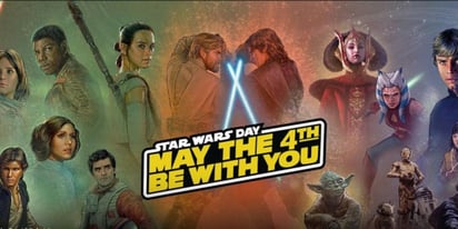 Este 4 de mayo se celebra el llamado Día de Star Wars, debido a la similitud del sonido al pronunciar la fecha en inglés 'May the fourth' y la famosa frase de la saga 'May the Force be with you' traducida al español como 'Que la fuerza te acompañe'. (Especial) 