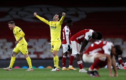 Serenamente, Unai Emery ingresó por el túnel del Emirates Stadium. Lo hizo tan tarde que estuvo a punto de perderse el puntapié inicial, como si supiera ya que lograría instalarse en otra final de la Liga Europa. (AP)
