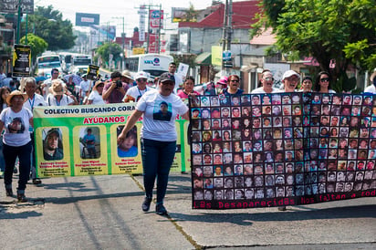 'Ni perdón ni olvido', gritaron las mujeres integrantes de diversos colectivos de búsqueda de personas desaparecidas.
(ARCHIVO)