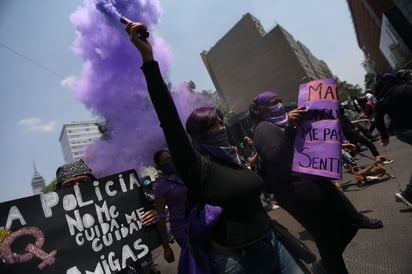 La marcha inició casi una hora después de la marcada en la convocatoria. (EFE) 