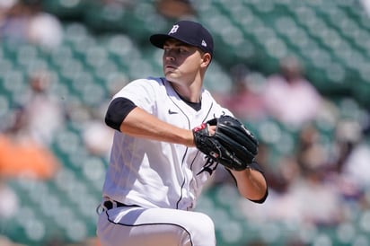 Tarik Skubal no permitió carreras en seis entradas en la victoria de los Tigres 6-2 sobre los Yanquis. (AP)