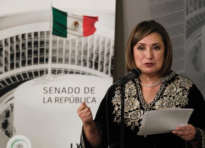 Una vez que pasen las elecciones, la oposición en el Congreso de la Unión promoverá el juicio político contra el presidente Andrés Manuel López Obrador por la intromisión en el proceso electoral desde las conferencias matutinas, advirtió la senadora del PAN, Xóchitl Gálvez. (ARCHIVO)