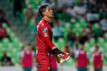  Hugo Gonzalez, Portero del Monterrey en lamento durante el juego de Ida de los cuartos de final del Torneo Guard1anes Clausura 2021 de la Liga BBVA MX en el Estadio Corona el 13 de Mayo de 2021 en Torreon, Mexico. (Foto: Jos Alvarez/JAM MEDIA)