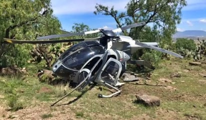 De manera extraoficial se señaló que dos pilotos del ejército resultaron lesionados. (ESPECIAL)