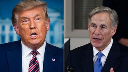 El expresidente estadounidense Donald Trump dijo este martes que aceptó una invitación del gobernador de Texas, Greg Abbott, para visitar la frontera entre EUA y México el próximo 30 de junio. (ARCHIVO)
