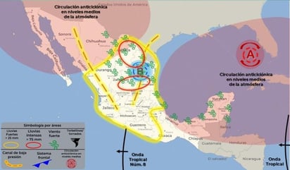 La Subsecretaría de Protección Civil del Estado (PC) informó que habrá lluvias durante los próximos dos días en Coahuila. Piden a la población mantenerse en lugares que no inunden. (TWITTER)