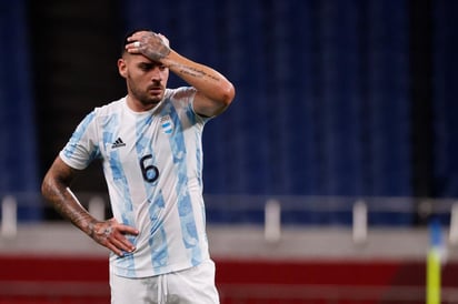 Argentina no pudo superar la fase de grupos de los Juegos Olímpicos tras empatar con España (1-1) en un partido en el que solo le valía la victoria y tras el que se quedó fuera de los cuartos de final solo por la diferencia de goles respecto a Egipto (-1 para la selección sudamericana y +1 para la africana). (ARCHIVO) 
