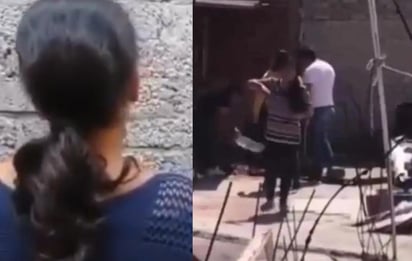 En el video difundido en redes sociales, la mujer señala que su familia 'sólo se estaba defendiendo' del perro y que las imágenes 'están manipuladas' (CAPTURA) 