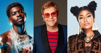 Elton John se prepara para lanzar un álbum de colaboraciones con artistas de distintas generaciones y géneros que incluyen a Nicki Minaj, Young Thug, Miley Cyrus, Lil Nas X, Stevie Nicks y Stevie Wonder.  (ESPECIAL) 