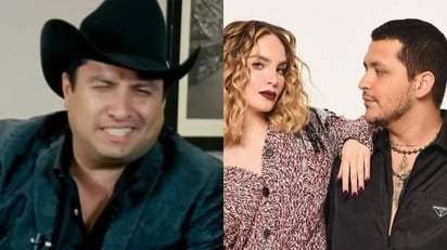 Al parecer Julión Álvarez no está de acuerdo con la boda de Christian Nodal y Belinda, pues así lo dejó claro en una reciente entrevista.  (ESPECIAL) 