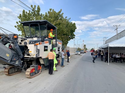 Inició la pavimentación en la calle Juan F. Brittingham. (ÉRICK SOTOMAYOR)