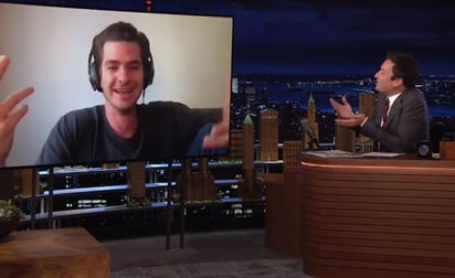 El actor Andrew Garfield fue el invitado al Late Night Show de Jimmy Fallon el pasado martes por la noche.